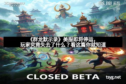 《群龙默示录》美服即将停运，玩家究竟失去了什么？看这篇你就知道